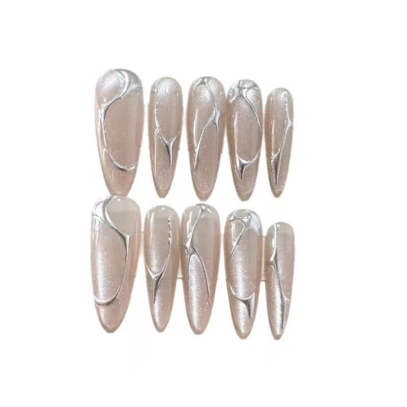 Elegant Abstract Art Press-On Nails Stornfield