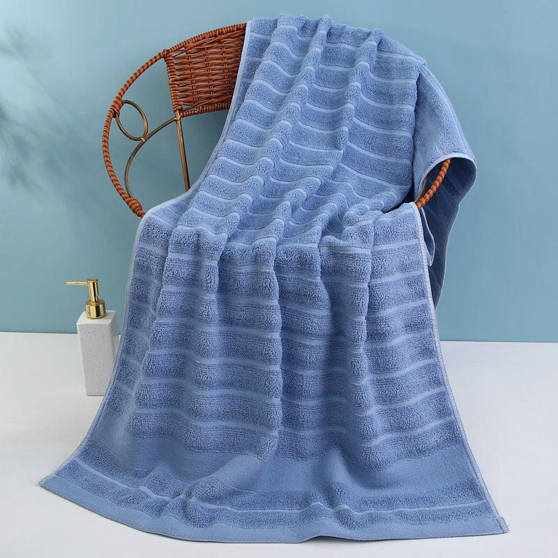 Luxury terry bath towel with elegant striped pattern Stornfield