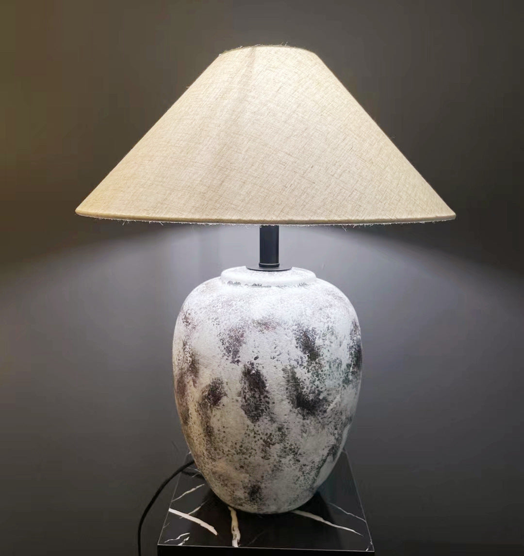 Decorative Table Lamp with Unique Ceramic Base