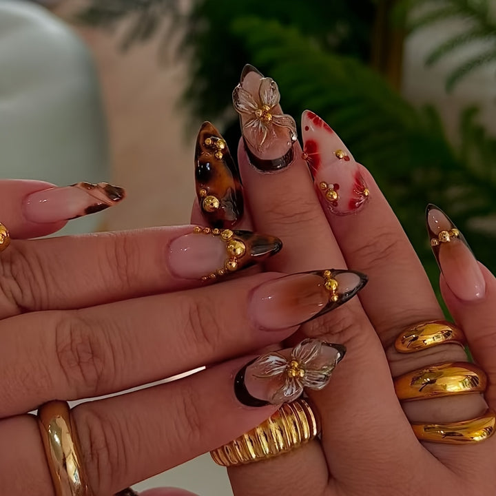 Artistic Stiletto Press-On Nail Art Set Stornfield