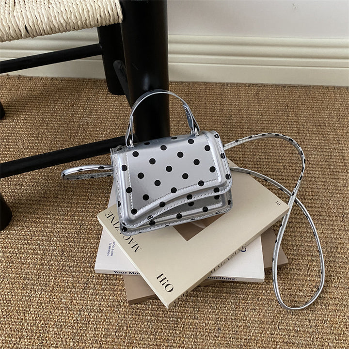 Polka Dot Patterned Mini Crossbody Bag