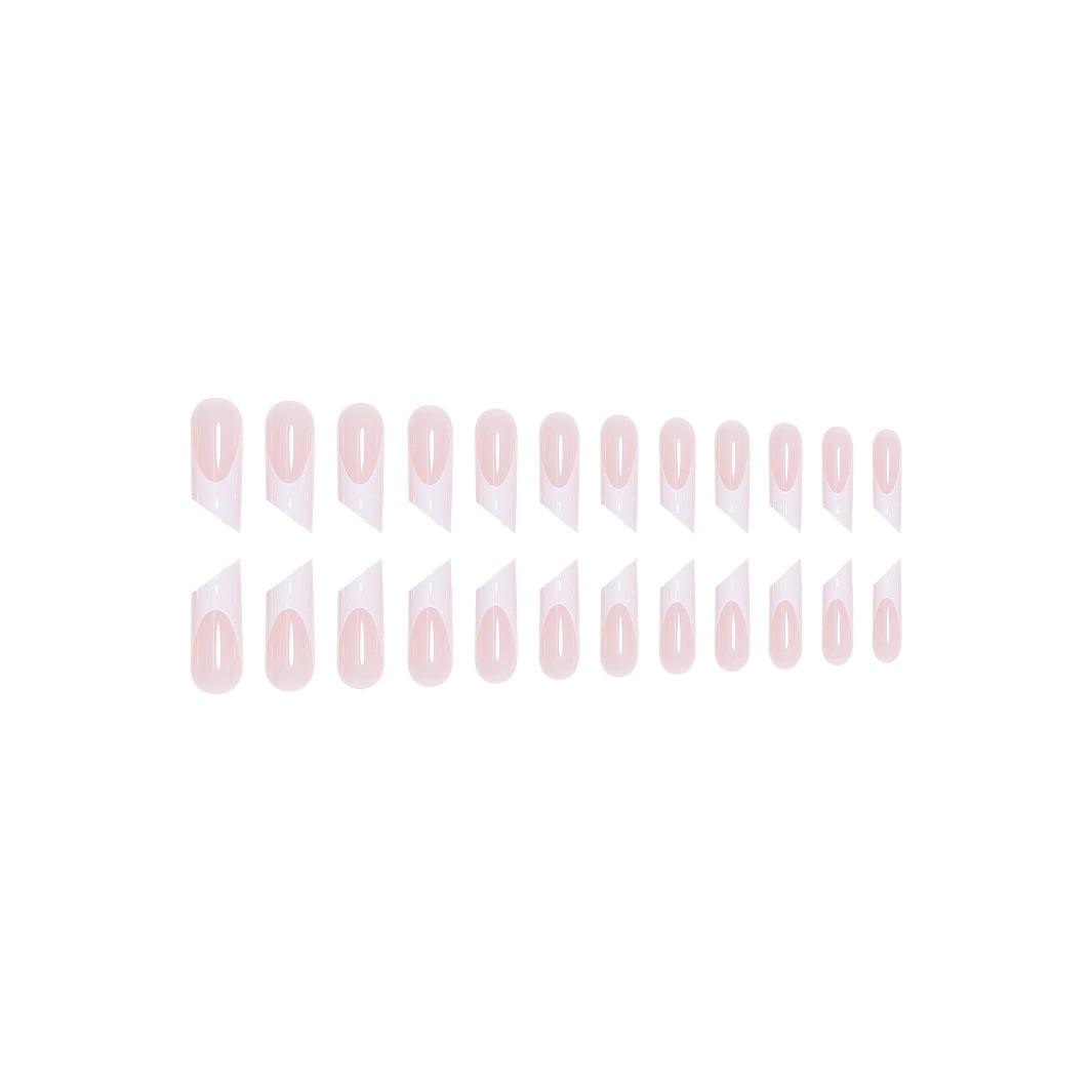 Elegant French Tip Acrylic Nail Art Extensions Stornfield