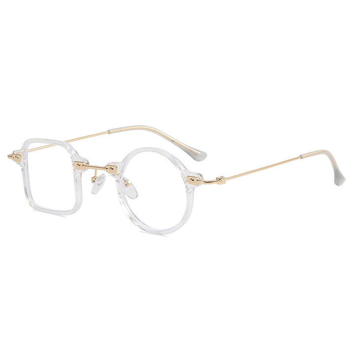 Ladies elegant round hybrid glasses with square design Stornfield