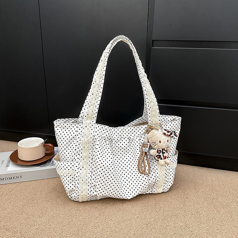 Polka Dot Decorative Tote Bag