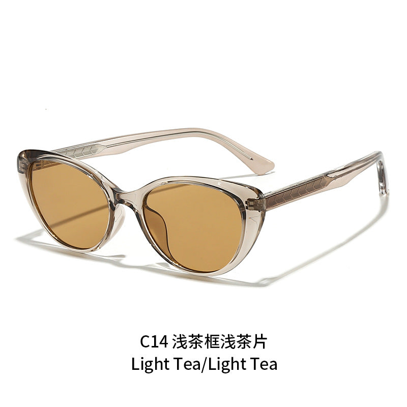 Women's Cat-Eye Sunglasses with Transparent Frame and UV Protection Stornfield