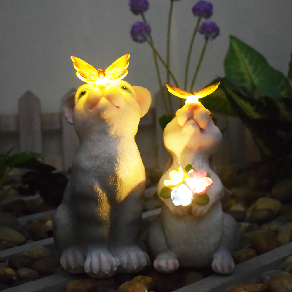 Solar Powered Succulent Turtle Garden Planter Night Light Ornament Stornfield