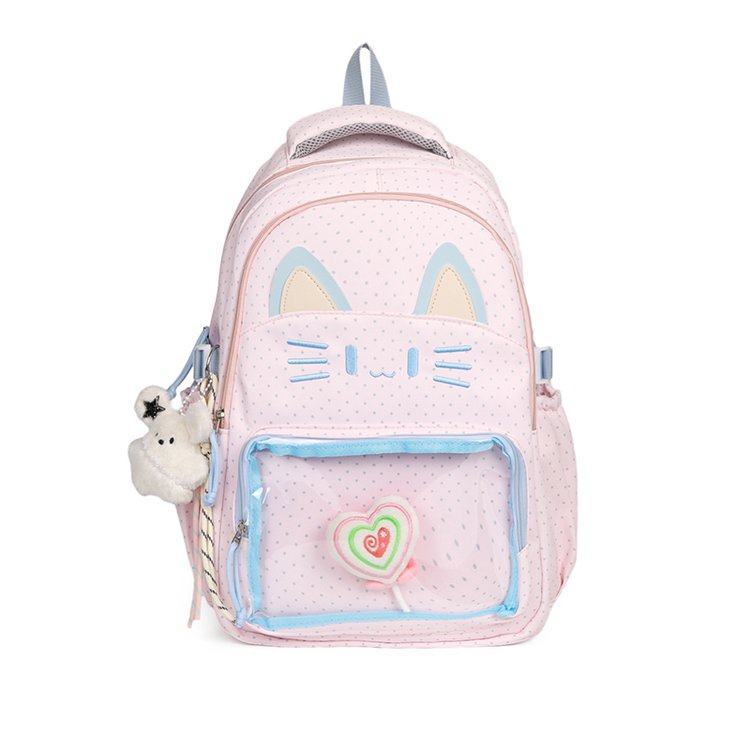 Whimsical Cat Design Backpack