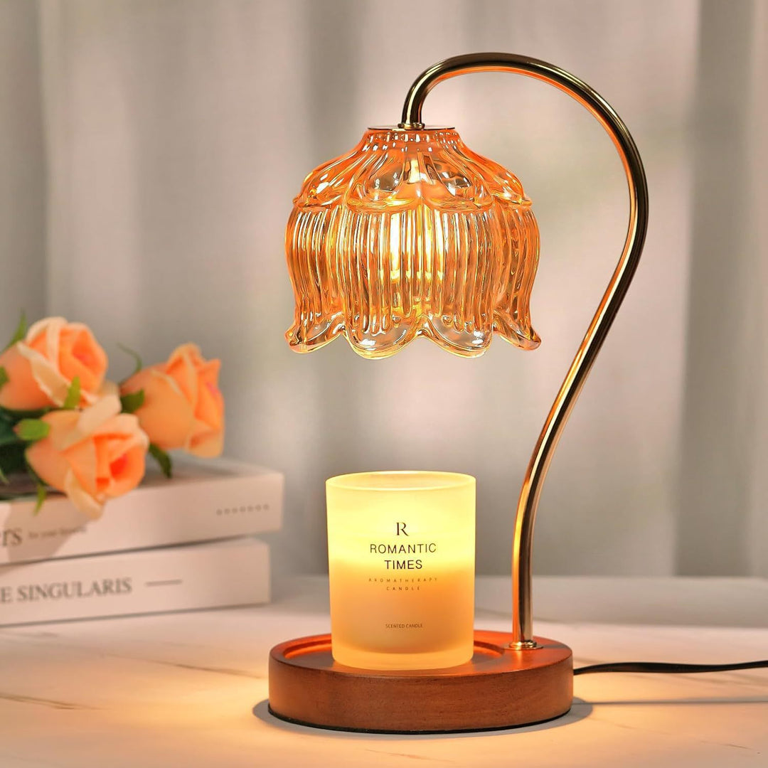 Vintage-Inspired Glass Table Lamp