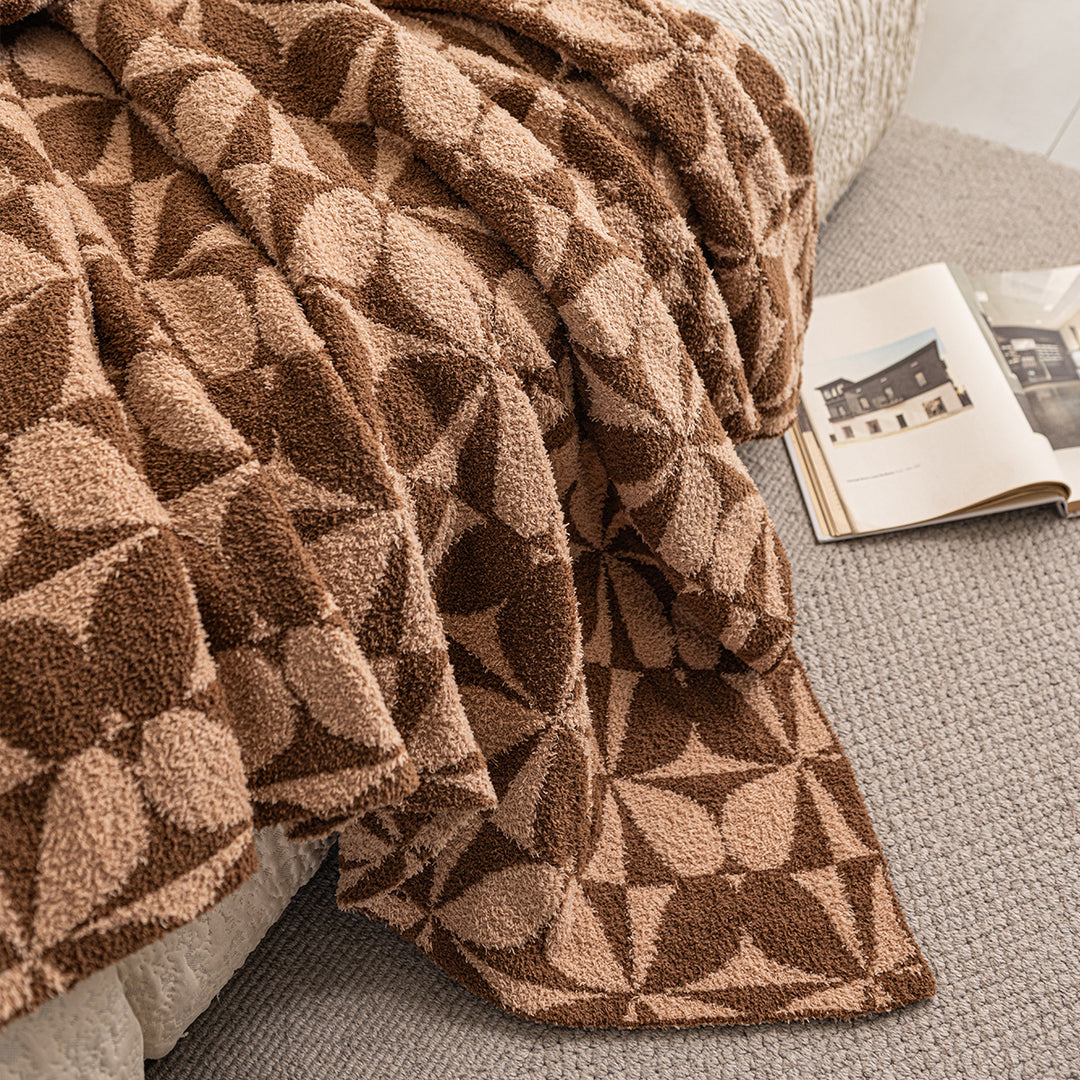 Decorative Textured Throw Blanket