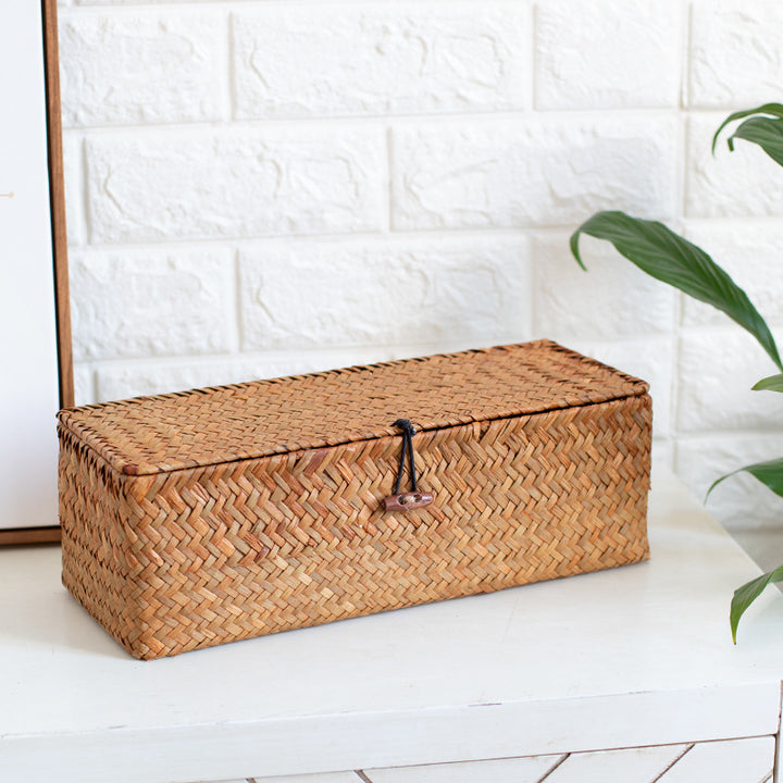 Unisex storage box made of handwoven natural material Stornfield
