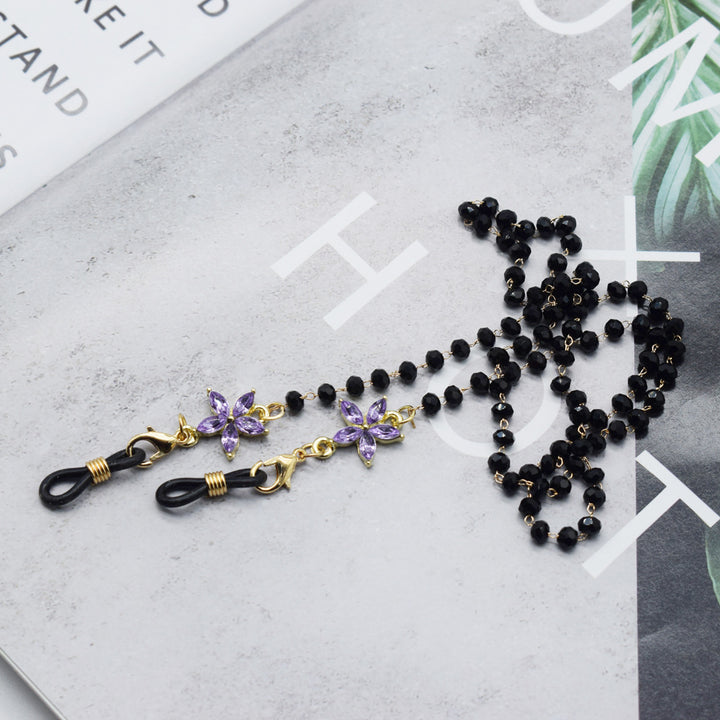 Elegant Floral-Accented Eyewear Chain Stornfield