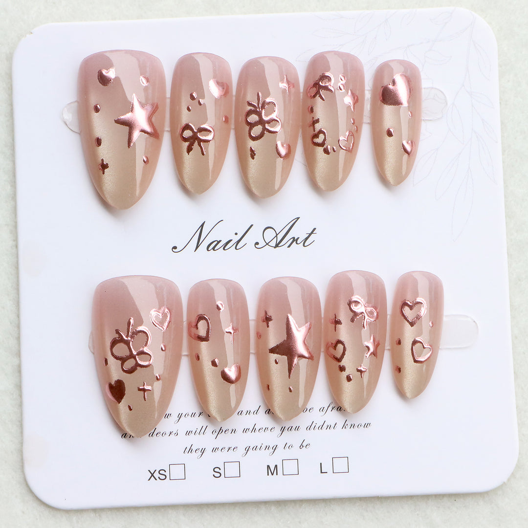 Artistic Decorative Press-On Nails Stornfield