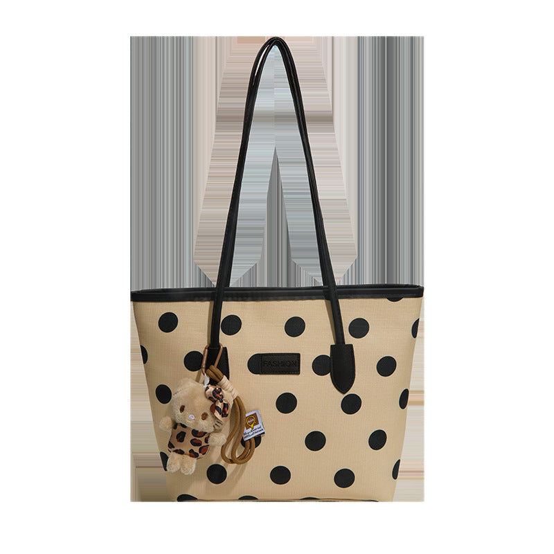 Polka Dot Patterned Tote Bag