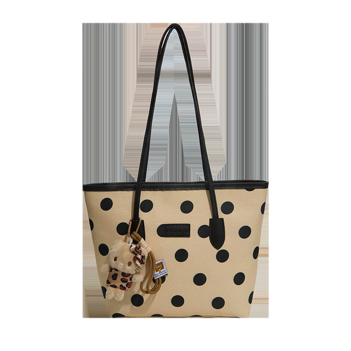 Polka Dot Patterned Tote Bag