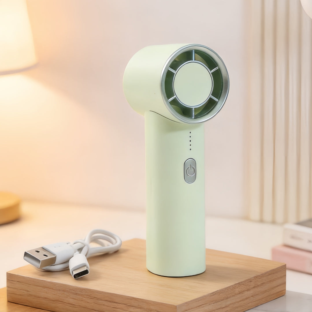 Women's Portable Handheld Fan with USB Charging Function and Flexible Design Stornfield