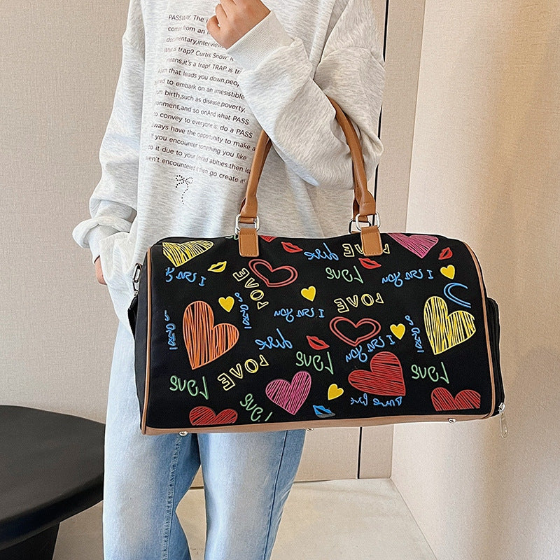 Graphic Print Travel Duffel Bag Stornfield