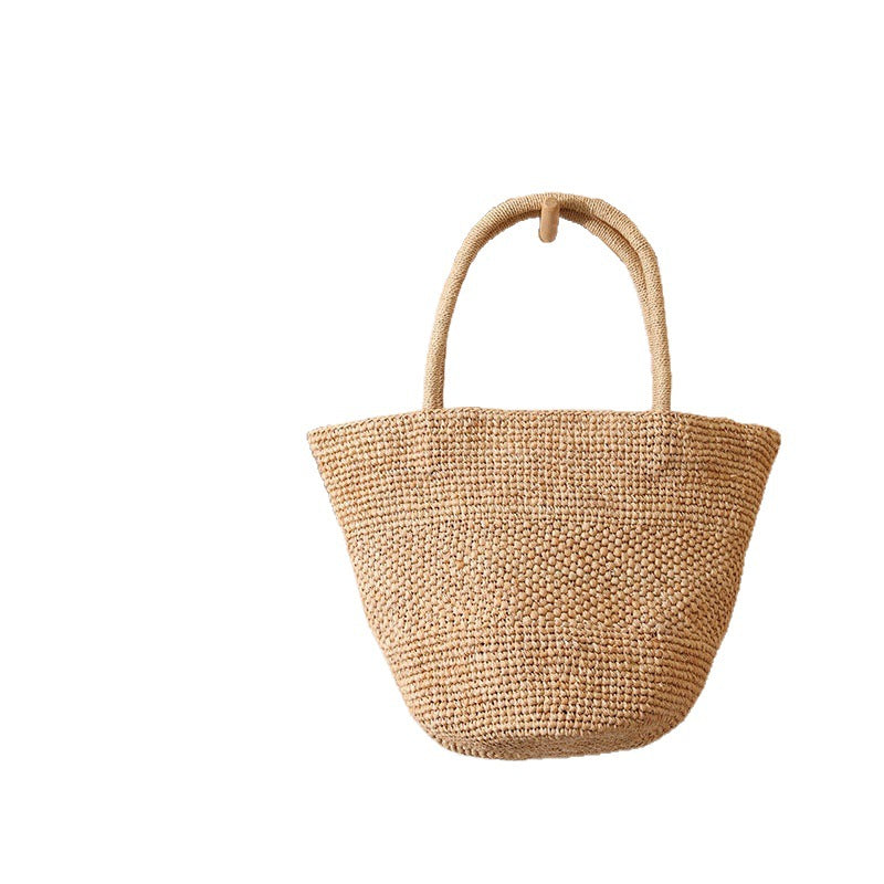 Handmade wicker tote bag with sturdy handles Stornfield