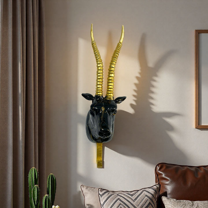 Wall hooks in the shape of a stylized unicorn Stornfield