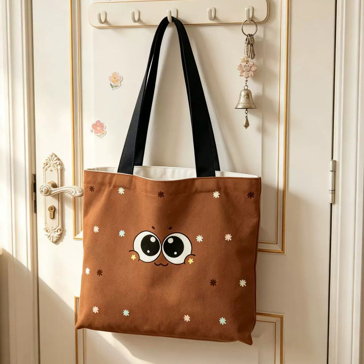 Cute Cartoon Print Tote Bag
