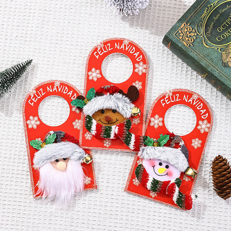 Decorative Christmas decor door sign Stornfield