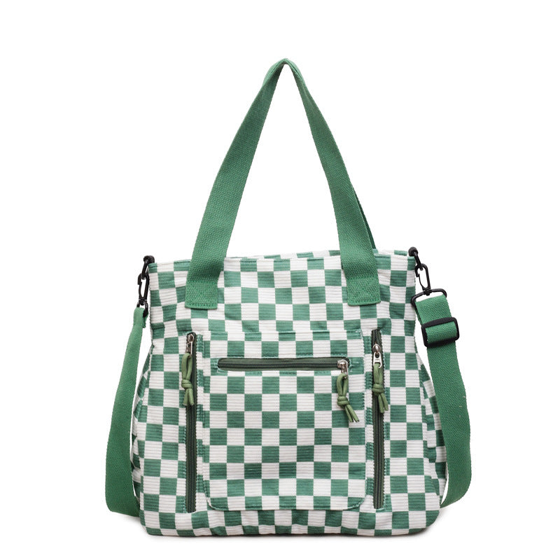 Versatile Checkered Tote Bag Stornfield
