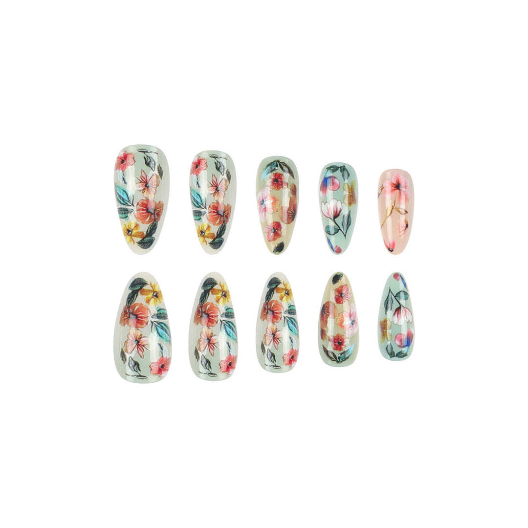 Floral Stiletto Press-On Nails Stornfield