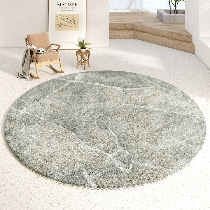 Plush Round Area Rug