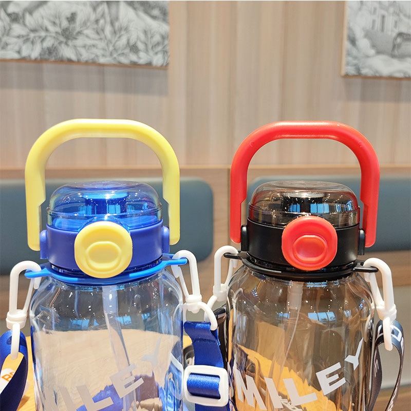 Ladies Sporty Water Bottle with Practical Carrying Strap Stornfield