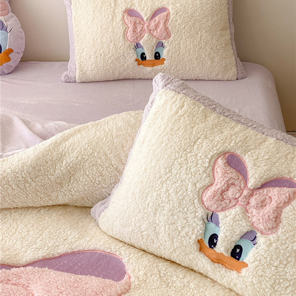 Plush Cartoon Monster Duvet Cover Set