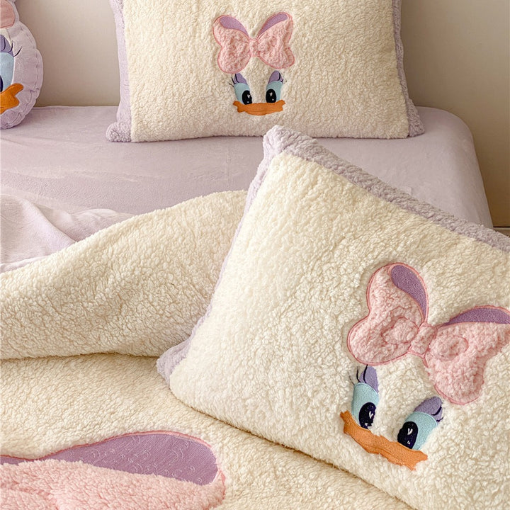 Plush Cartoon Monster Duvet Cover Set