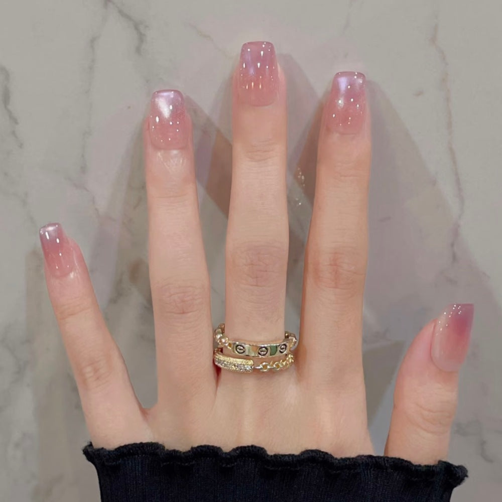 Artificial nails with elegant ombre effect Stornfield