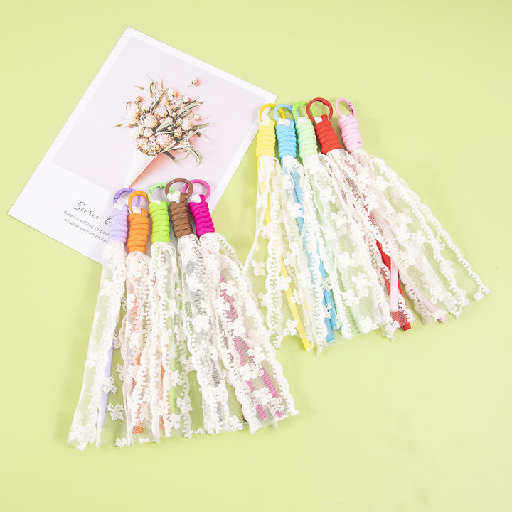 Elegant Lace Tassel Keychain Stornfield