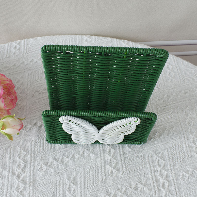 Decorative Butterfly Woven Storage Basket Stornfield