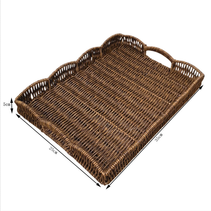 Ladies elegant serving tray made of high-quality weave Stornfield