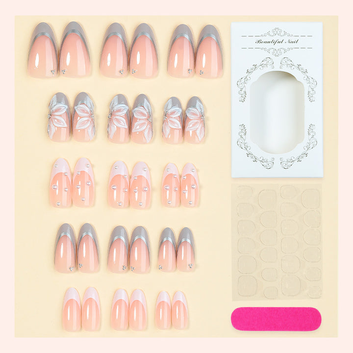 Creative Nail Art Set with Elegant Jewelry Accents Stornfield