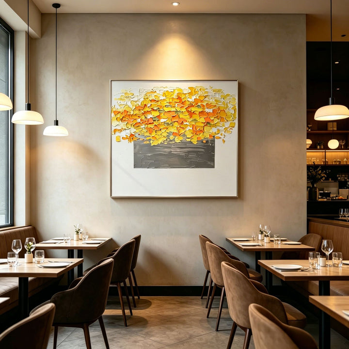 Textured Canvas Wall Art for Home Interiors