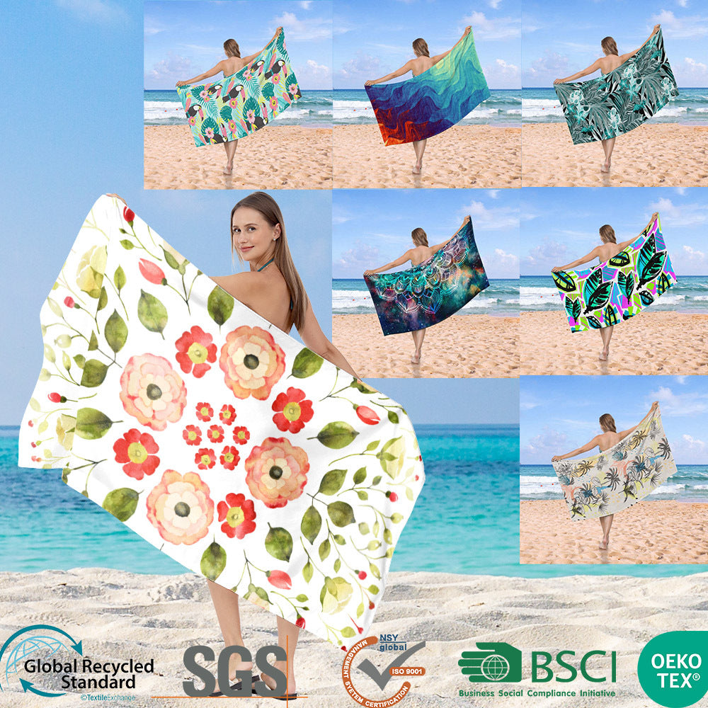 Beach towel in creative wave pattern Stornfield