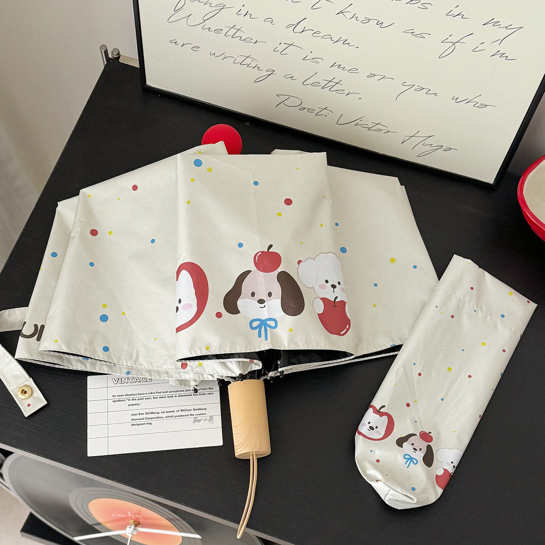 Ladies Folding Umbrella with Playful Design Stornfield