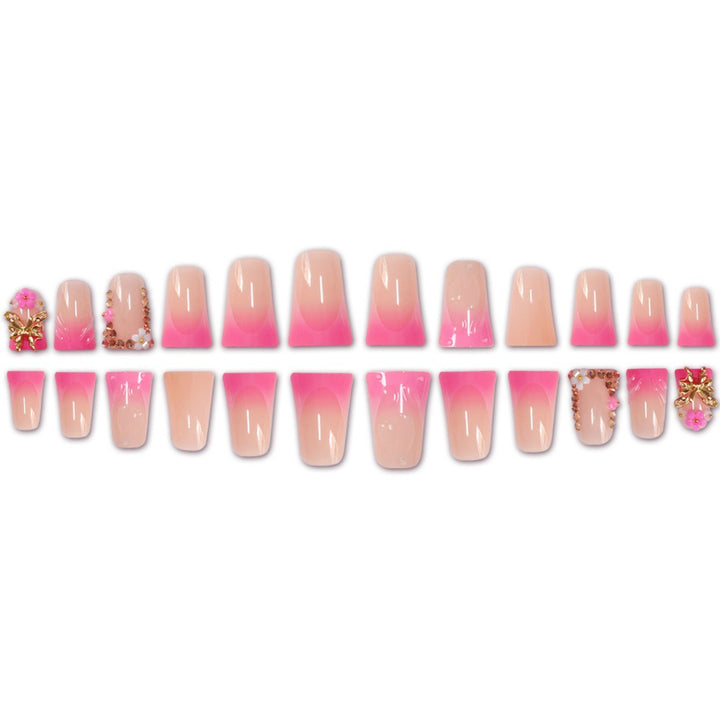 Glamorous Floral Press-On Nail Extensions Stornfield