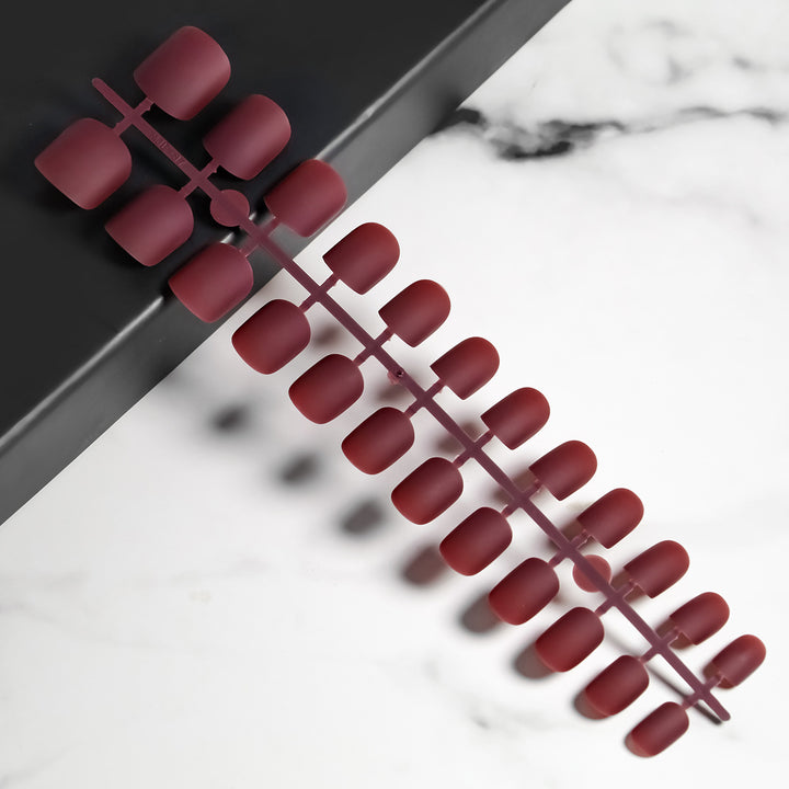 Matte Finish Press-On Nail Tips Stornfield