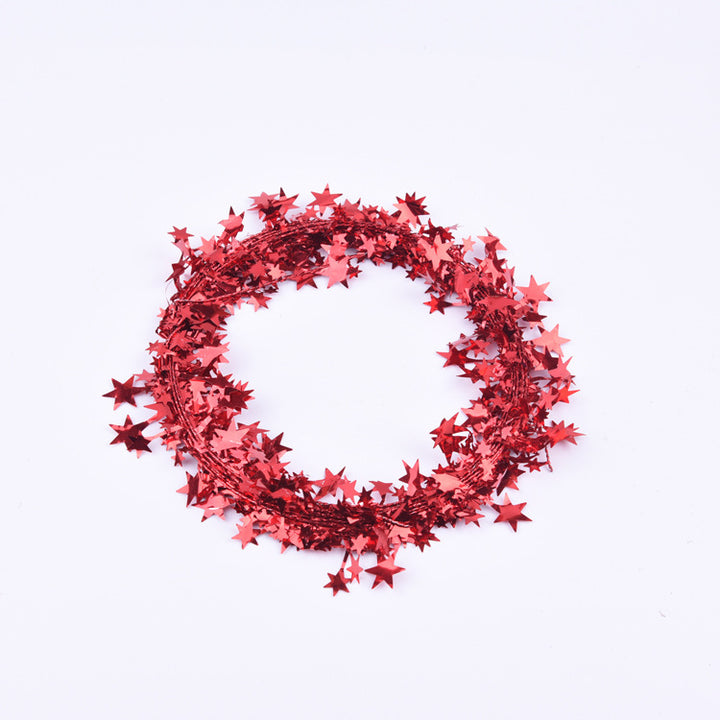 Decorative Metallic Star Garland Stornfield