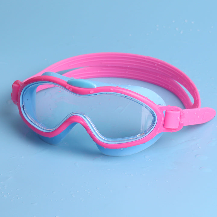 Waterproof swimming goggles with adjustable head strap and UV protection Stornfield