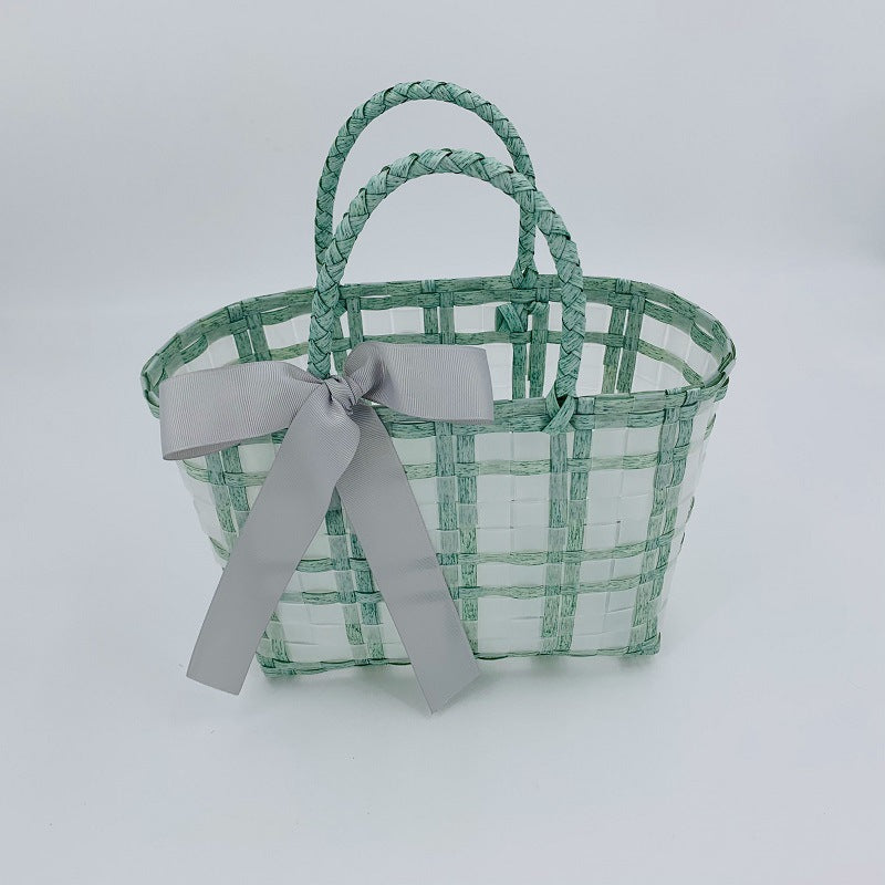 Decorative Basket Bag with Elegant Bow Stornfield