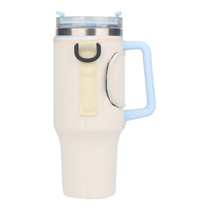 Ladies trendy and sparkling drinking bottle with shoulder bag Stornfield