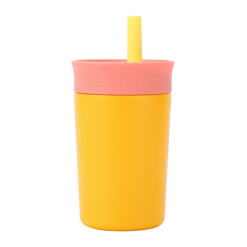 Women's practical insulated cup with integrated straw Stornfield