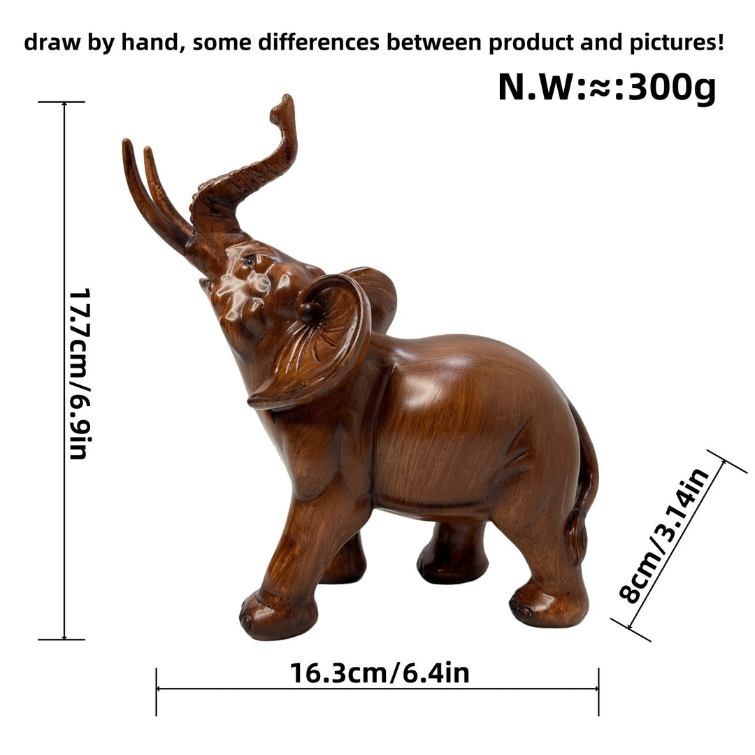 Creative elephant figurine with colorful design Stornfield