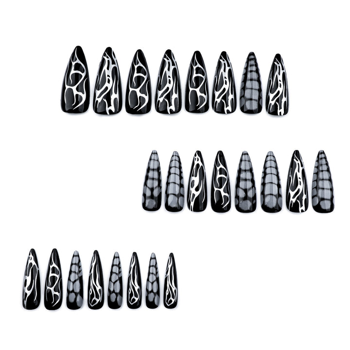 Artistic stiletto nails with modern structure design Stornfield