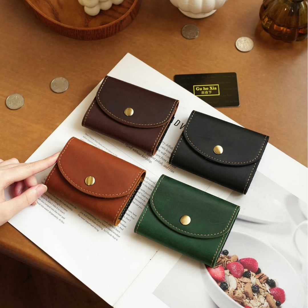 Compact Leather Card Holder