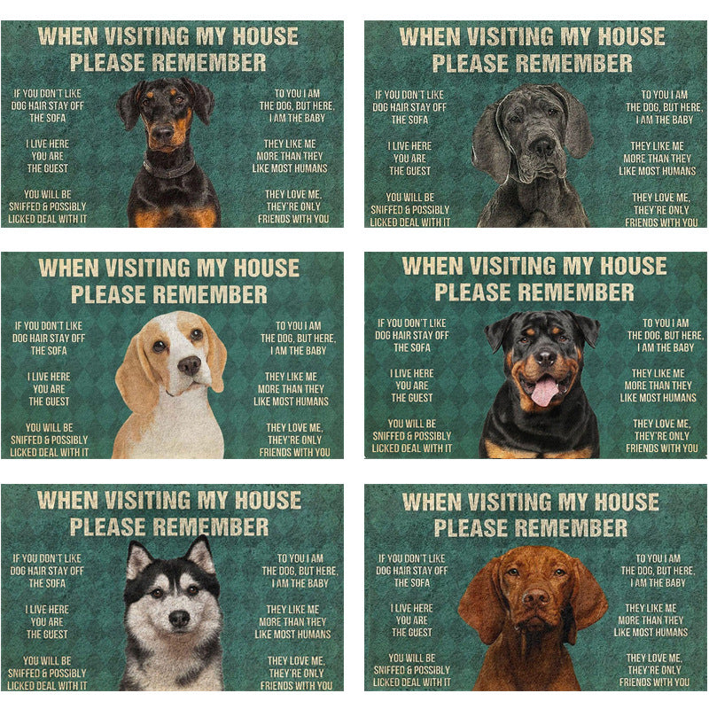 Fun Dog-Themed Door Mat Stornfield