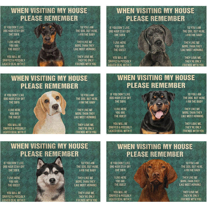 Fun Dog-Themed Door Mat Stornfield